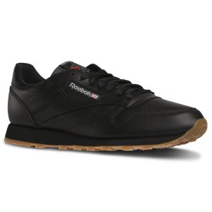 Adidasy Męskie Reebok Classic Leather Czarne PL 58FJICV